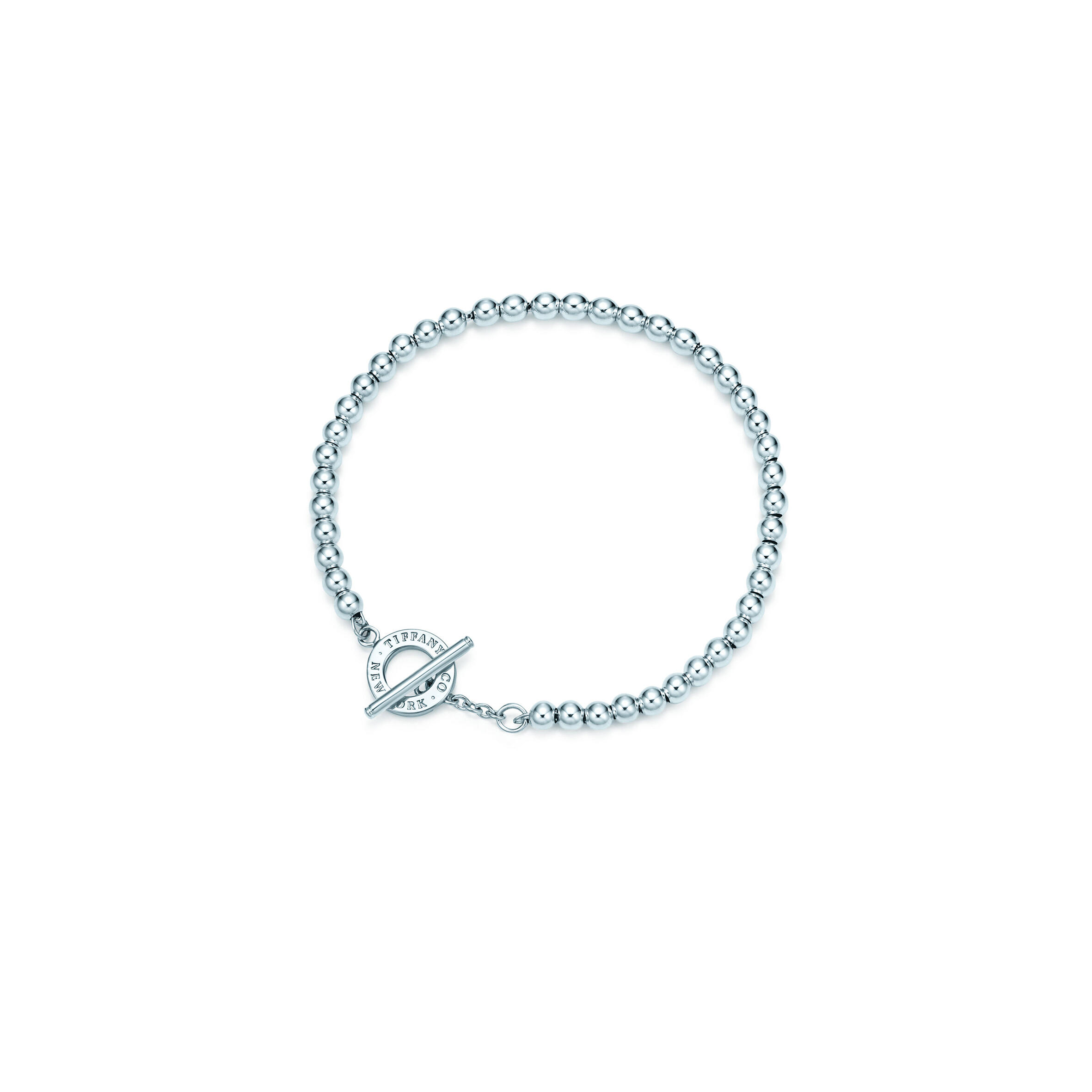 TIFFANY TOGGLE BEAD BRACELET IN STERLING SILVER, 4 MM 31406501